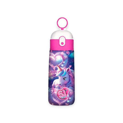 Picture of SEVEN UNICORN THERMAL BOTTLE WITH STRAW 460ML